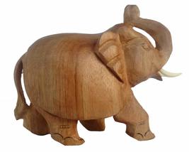 Rastogi Handicrafts Gifts &amp; Decor Wooden Elephant/Good Luck/Single Block... - $12.50