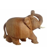 Rastogi Handicrafts Gifts &amp; Decor Wooden Elephant/Good Luck/Single Block... - $17.13 CAD