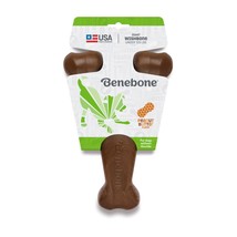 Benebone Wishbone Durable Dog Chew Toy Peanut Butter, 1ea/Giant - £27.55 GBP