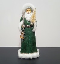 NEW Pottery Barn Handcrafted Santa Claus Figurine 4&quot; w x 4.5&quot; d x 10&quot; h - £88.19 GBP