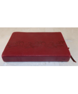 HOLY BIBLE Giant Print Edition NKJV Leather Softcover 1982 Nelson Printe... - $18.60