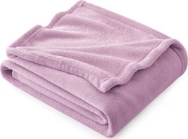 Bedsure Fleece Throw Blanket - Lilac Light Purple Lavender - - £19.44 GBP
