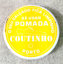 COUTINHO 4 ✱ Vintage Grease Tin Can Full Shoe Polish Cirage Portugal 70´s - £11.09 GBP