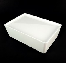 IKEA KUGGIS White Stackable Storage Box Container w Lid. 7x10.25x3.25&quot; New  - $20.99