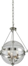 Pendant Light Kalco Covington Coastal Chic Beach Open Split Globe 3-Light Clear - £1,859.45 GBP