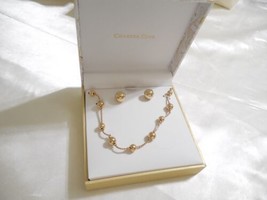 Charter Club Gold-Tone Bead Ball Necklace &amp; Earring Set Charter Club GolR900 $27 - $13.43