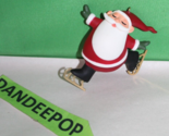 Ice Skating Santa Claus Hallmark 2013 Christmas Holiday Ornament - $19.79