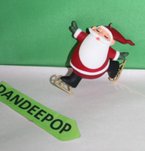 Ice Skating Santa Claus Hallmark 2013 Christmas Holiday Ornament - £15.76 GBP