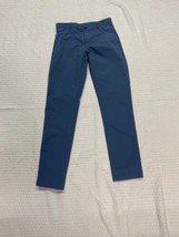 Banana Republic Traveler Pants Men 32x34 Blue Flat Front Slim Fit - £12.62 GBP