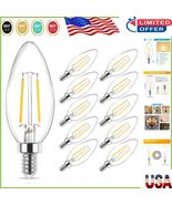 High CRI E12 LED Candle Light Bulbs - 4W, Non-Dimmable, Warm White Pack ... - $47.54 CAD