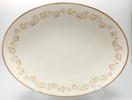 Noritake Goldivy Oval Platter 12.5in Ivory Gold Serving 7531 - $36.00
