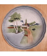 Antique Porcelain Ceramic Folk Art Scenic Plate Germany  - $33.69 CAD