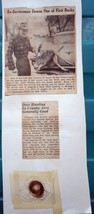 Vintage Ex Serviceman Downs First Buck Article &amp; Hair 1960s - $4.99