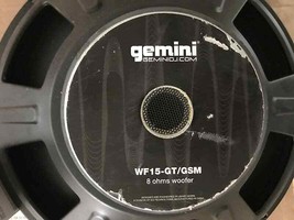 Gemini - WF15-GT/GSM - 15&quot; Woofer - 8 Ohms - £55.02 GBP