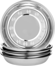 6-Piece 18/10 Stainless Steel round Plates,Dinner Plate Dish,9-Inch - $29.21