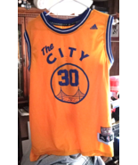 Adidas The City Steph Curry Golden State Warriors Hardwood Classic Jerse... - £60.10 GBP