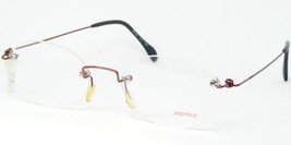 Vintage Menrad Mod.1350 253 Burgundy Eyeglasses Rimless Glasses 50-18-140mm - $49.50