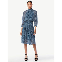 Scoop Women&#39;s Smocked Neck Midi Dress with Blouson Sleeves - Size XS (0-2) - £15.72 GBP