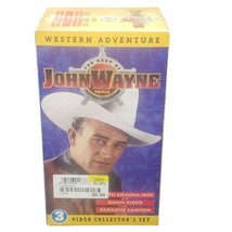 The Best of John Wayne VHS Triple Feature Collection Western Adventure Sealed - £10.05 GBP