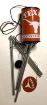 $9.99 Texas Longhorns NCAA Big 12 Metal Burnt Orange Wind Chime Vintage 90s - $8.68