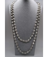 Linea by Louis Dell&#39;Olio Oval Bead Necklace Long Metallic Green Glamour ... - $48.55 CAD