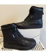 New Nautica Lockview Size 8 Black Men&#39;s Duck Boot Waterproof Sherpa Line... - $910.54 MXN