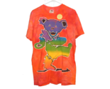 1995 Grateful Dead Tennessee River Tie Dye Rainbow Bear T Shirt Size Large - £156.65 GBP