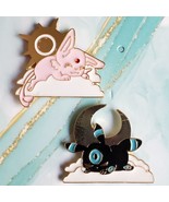 Nintendo • Pokémon • Espeon Sun • Umbreon Moon • Pin Brooch Lapel Badge - £9.40 GBP