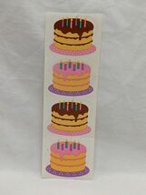 Vintage 1988 Mrs Grossmans Birthday Cake Stickers - $152.62 MXN