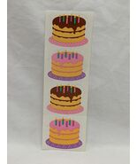 Vintage 1988 Mrs Grossmans Birthday Cake Stickers - $152.62 MXN