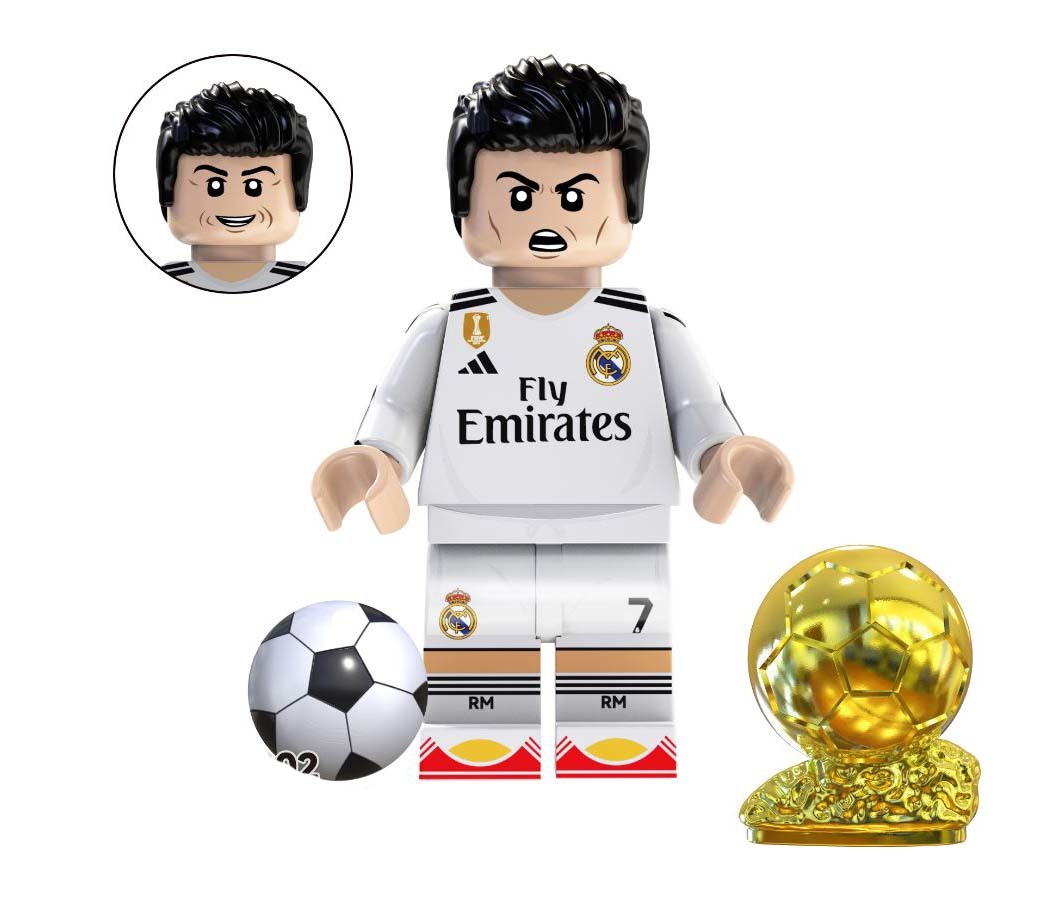 Gift Toys Cristiano Ronaldo V2 Soccer Player World Cup Custom Minifigure  - £5.34 GBP