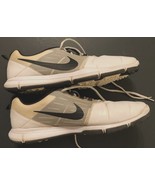 NIKE Explorer CTRL 2014 Spikeless Men&#39;s Golf Shoes 704694-100 White Blac... - $36.95