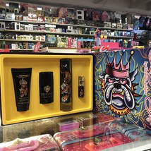 ED HARDY BY CHRISTIAN AUDIGIER 4-PCS GIFT SET FOR MEN 3.4 FL.OZ / 100 ML EDT SPR - $62.99