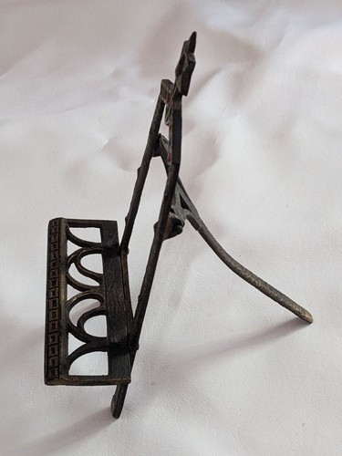 Vintage Star Of David Bronze Laiton Torah Livre Support Judaïque Israël 9.5 Item image 2