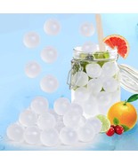 Reusable Ice Cube, 75 Pack Plastic Round Ice Cube For Drinks Refreezable... - £23.51 GBP