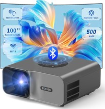 Portable Projector With Screen, Native 1080P Electric Focus Phone, Grey - $1,399.82 MXN