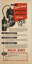 1949 Print Ad Delco-Remy Battery-Ignition for Farm Tractors Detroit,Michigan - £13.43 GBP