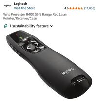 Logitech R400 Laser Presentation Remote - Black - $34.20