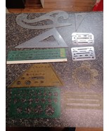 Vtg Lot Template Design Drafting Rapidesign Dietzgen Xerox Keuffel - $40.69 CAD