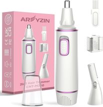 AREYZIN Nose Hair Trimmer for Women 2 in 1 Painless Eyebrow Trimmer, Edge Blade - £7.02 GBP