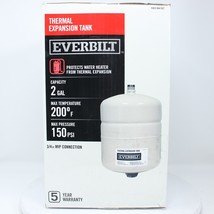 Everbilt 2 gal. Thermal Expansion Tank 150 PSI 3/4&quot; MIP Connection EF-TET-2T - £28.22 GBP