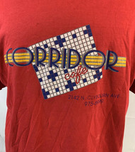 Vintage Corridor Cafe T Shirt Promo Tee Single Stitch Logo USA 80s 90s XL - £11.76 GBP