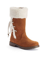 DISNEY D-Signed Womens Boots Descendants Spellbound Girls Brown Faux Fur... - $68.58 CAD