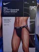 Nike 3-Pack Dri-FIT Essential Cotton Stretch Jock Strap Size X LARGE - £20.91 GBP