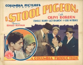 STOOL PIGEON 28 Title Card Lost Silent Crime Drama Olive Borden, Charles Delaney - £155.51 GBP