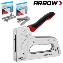 Arrow T55BL Heavy Duty Staple Gun Kit Stapler 3750PCS T50 1/4&quot; 3/8&quot; 1/2&quot;... - £44.06 GBP