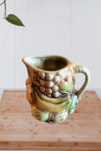 Vintage Ceramic Tilso Japan Majolica Creamer Pitcher Fruit Motif Elegant Table - £25.55 GBP