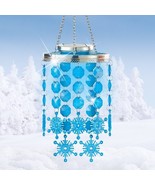 Solar Christmas Winter Snowflake Chandelier Hanging Mobile Holiday Light... - $447.22 MXN