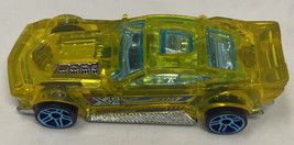 Hot Wheels DTY12  X-Raycers DRIFT ROD Transparent Yellow w/Blue Spoke 2016 - $5.00