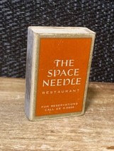 Vintage The Space Needle Restaurant Seattle Matchbook Matches Advertising - £6.76 GBP